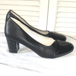 Vintage Black Block Heels Poland Annabelle Women’s Size
